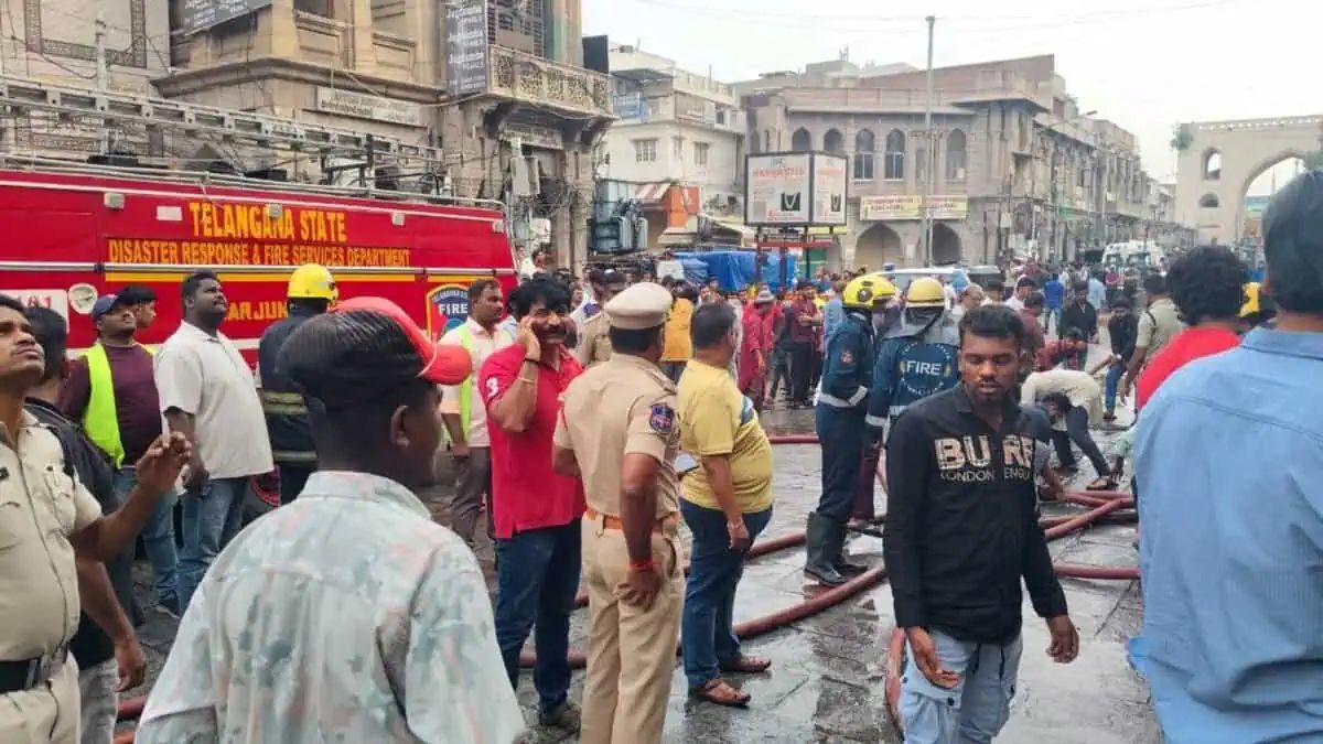 8 Children Among 17 Killed In Building Fire Near Hyderabad's Charminar 1 17 Killed, 8 children, Hyderabad Charminar Fire