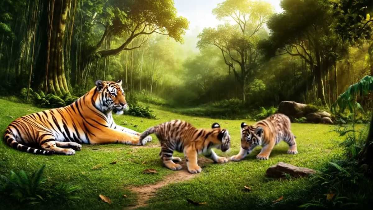 Tiger Cubs Play Kabaddi in Viral Video as Mom Acts as Referee — Internet Can’t Get Enough! 1 Tiger Cubs Stun Internet in Epic Kabaddi Match – Must-See!