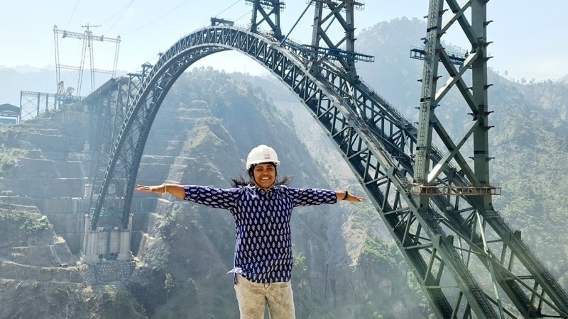 IISc Professor Applauds Hidden Heroes Behind Chenab Bridge Triumph as Support Floods In 1 madhavi latha 103220329